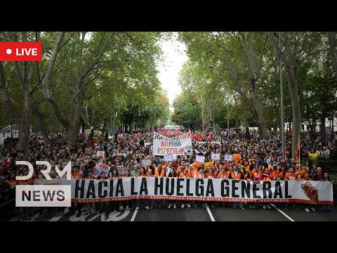 LIVE: Demonstrators Counterprotest at Madrid Housing Crisis Camp | AM1Z