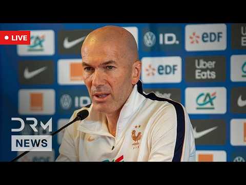 LIVE: France Coach Zidane Speaks on Squad Ahead of Belgium Fixture | DRM News | AD14