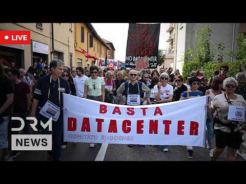 LIVE: Protesters in Milan Raise Concerns Over Growing Data Centre Industry | AC15