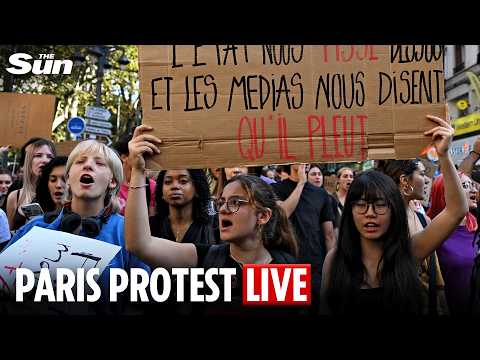 LIVE: Students, teachers and labour unions join a big protest march in Paris