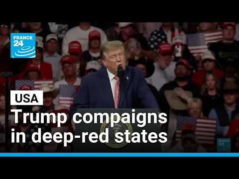 Trump campaigns in deep-red states, fearing Democratic wave • FRANCE 24 English