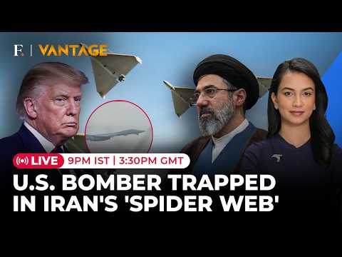 US Iran War LIVE: Trump’s Bombers Trapped in ‘Spider Web’ Drone Attack by Tehran | Vantage