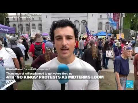 Wassim Cornet reports from'No Kings' protests in LA as midterms loom • FRANCE 24 English