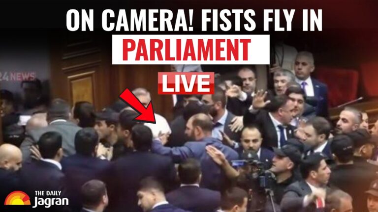 Watch Live: Out Of Control! Chaos Hits Armenian Chamber As Lawmakers Trade Blows