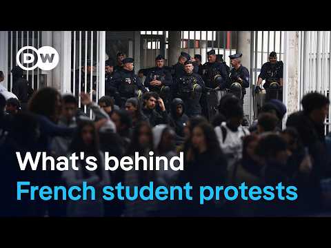 Why France's school students are protesting against their government | DW News