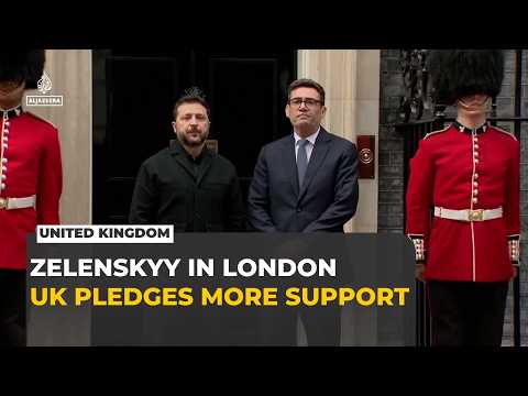 Zelenskyy visits Downing Street as UK pledges more military aid to Ukraine
